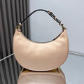 FENDIGRAPHY MEDIUM 29 IN BISQUE SMOOTH LAMBSKIN GOLD HARDWARE